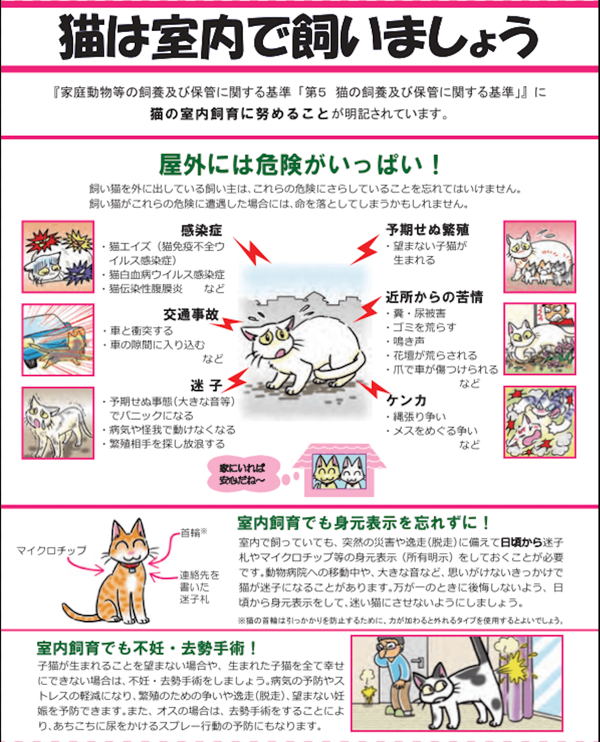 猫は室内で飼いましょう