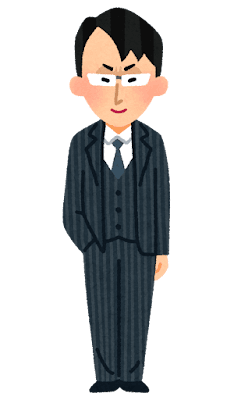 インテリヤクザのイラスト